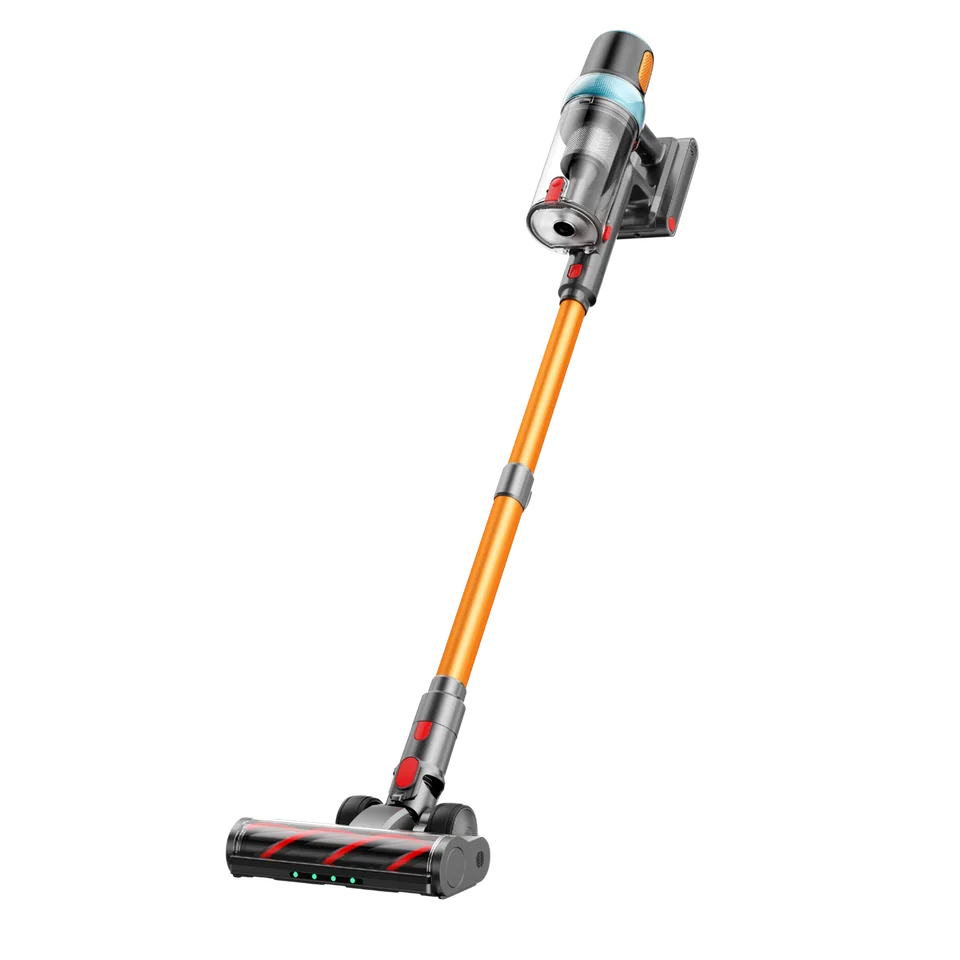 RONOS P20 cordless vacuum with orange wand and graphite motor